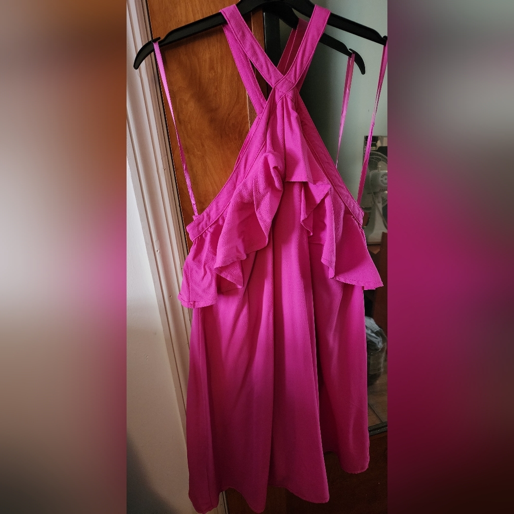She & Sky Halter Dress